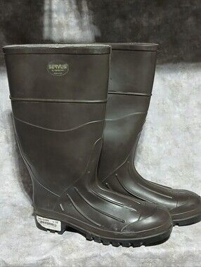 Mens Servus by Honeywell PVC Work Boots Size 10 MADE IN USA Iron Duke PVC 18805
